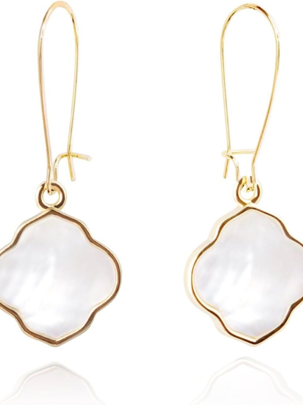 Earrings for Women14K Gold Drops Dangle Pendant Natural Stone Natural shell of P